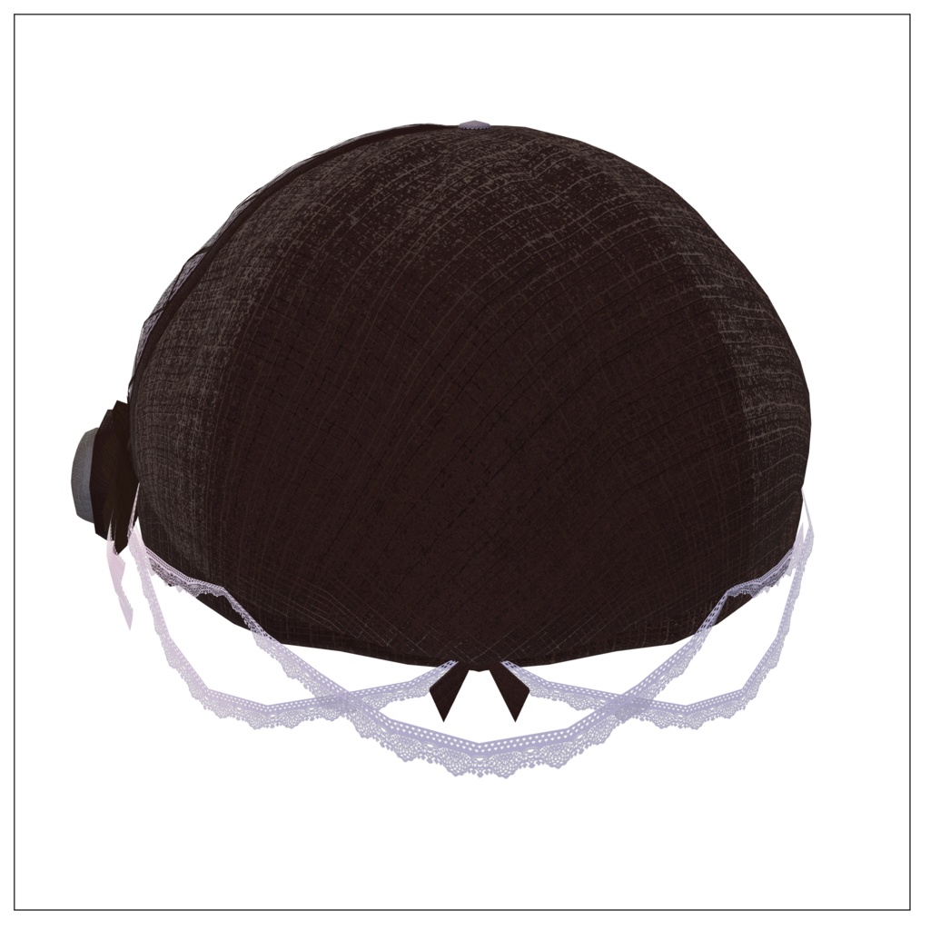 【4アバター対応】レース付きフラワーキャスケット