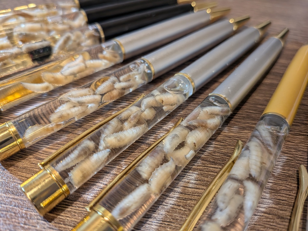 うじ虫ボールペン