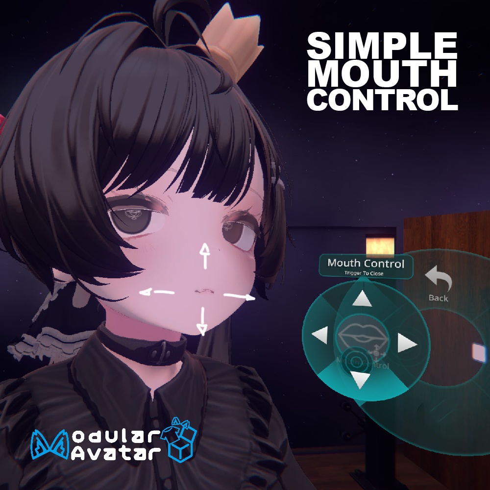 Eku対応 簡単口制御 - Simple Mouth Control for Eku! (Modular Avatar)