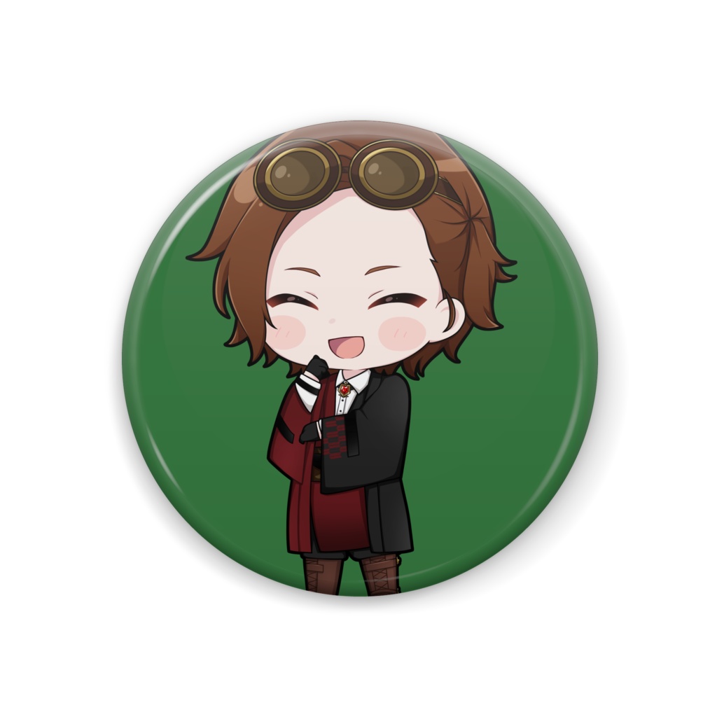 ちび小谷鳥マギアの缶バッジ(にっこり)