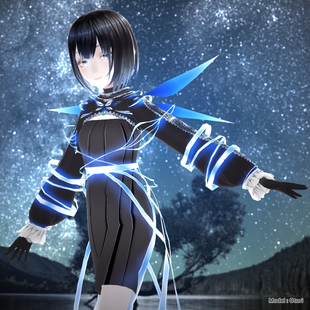 【VRoid衣装】Butterfly Dress (バタフライドレス)