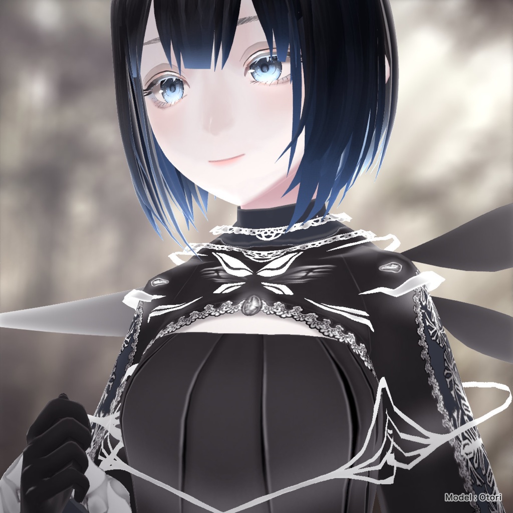 【VRoid衣装】Butterfly Dress (バタフライドレス)