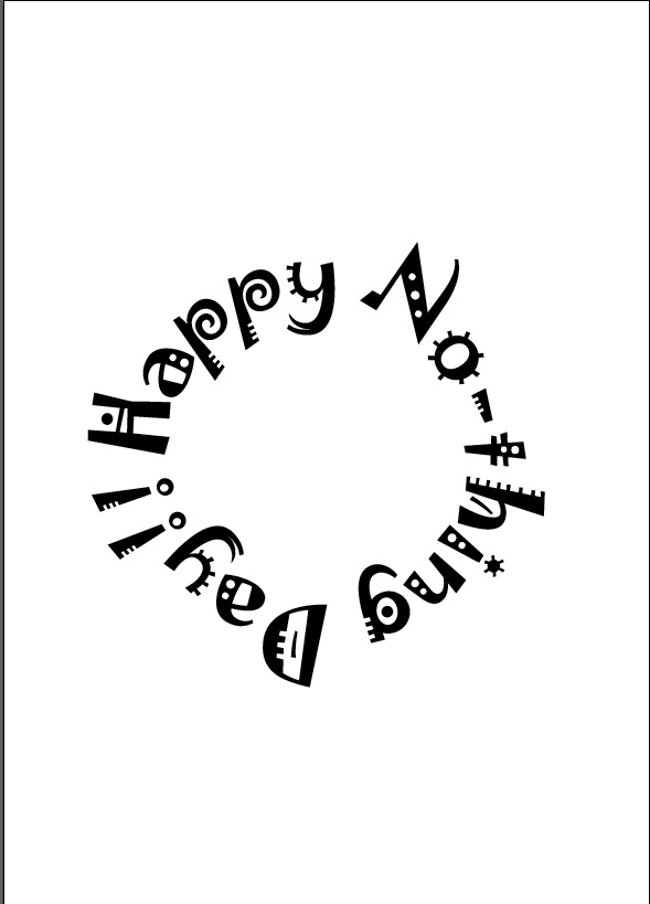 Happy No-thing Day!!