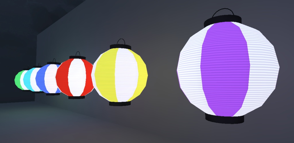 カラフル提灯