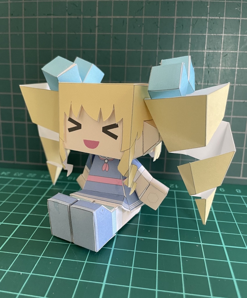 甘野氷ペーパークラフト展開図