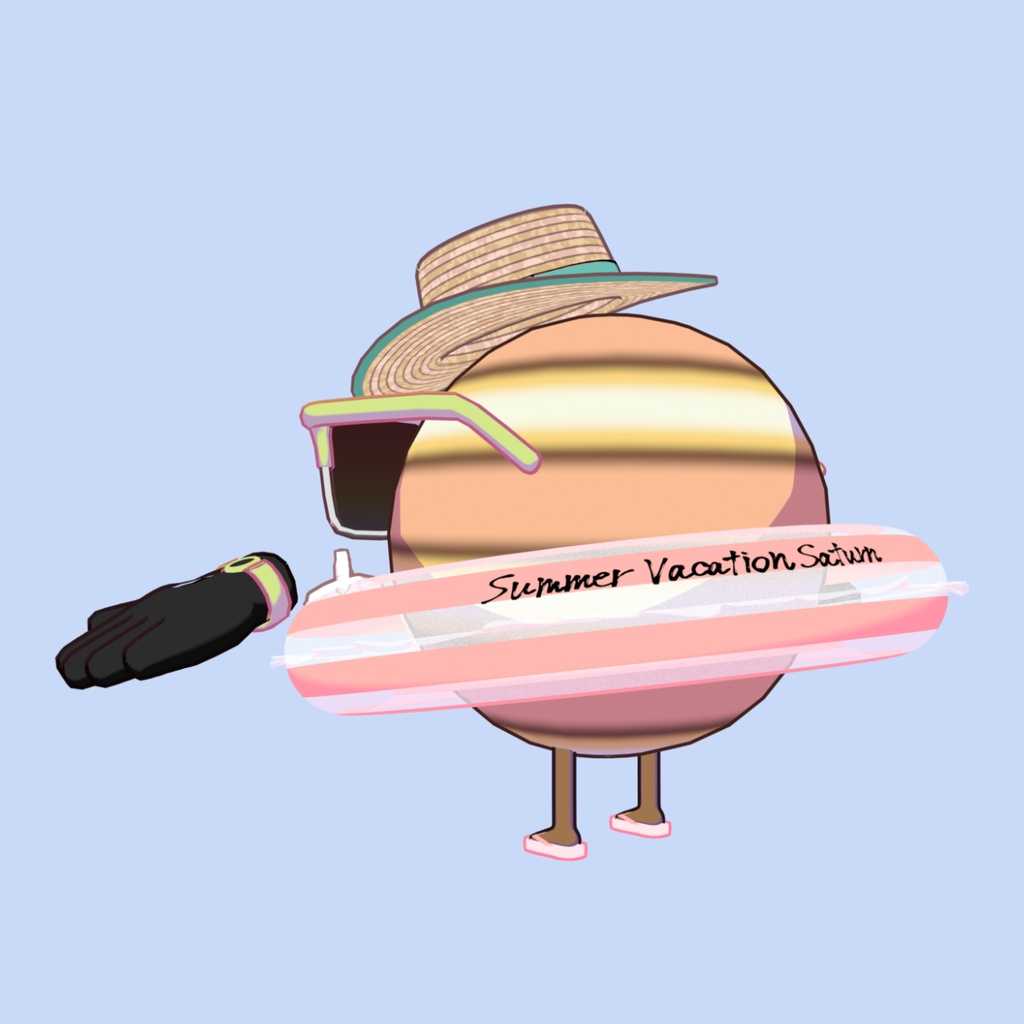 【無料/投げ銭】オリジナルVRMモデル「夏休みの土星」