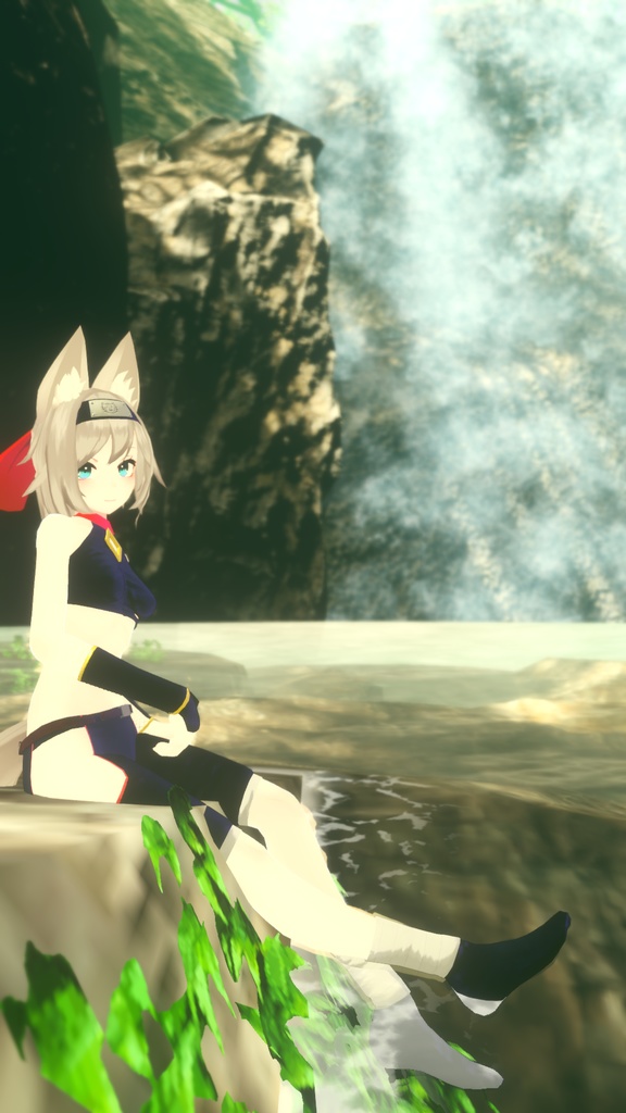 【京狐さん・沙猫さん用衣装】下髪付き当世風忍者装束