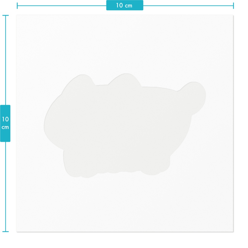 おうちに貼ってね、トラチャンステッカー(ホワイト)
