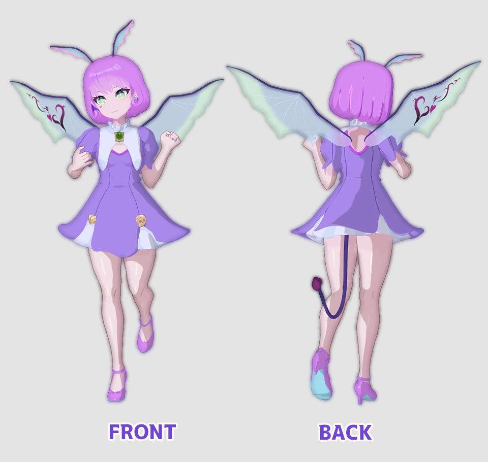 【無料】VRChat想定アバター セフォノ【3Dモデル】