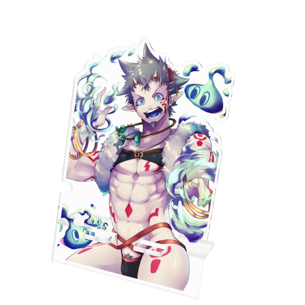 【創作】おにくんB　アクリルスマホスタンド
