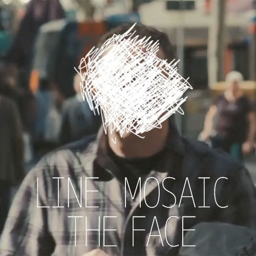 ラインモザイク 「THE FACE ～顔～」