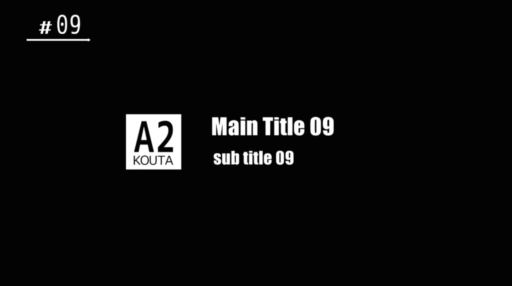 EDIUS モーションタイトル Vol.1