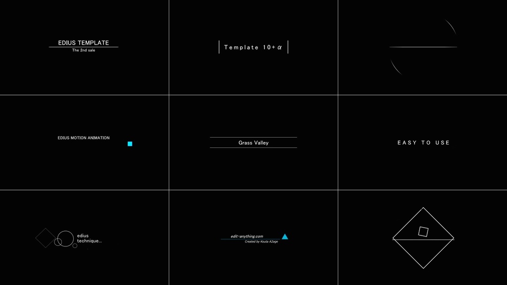 EDIUS モーションタイトル Vol.2