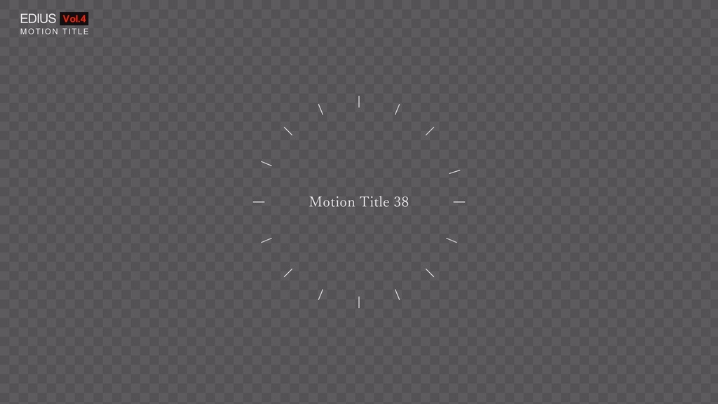 EDIUS モーションタイトル Vol.4