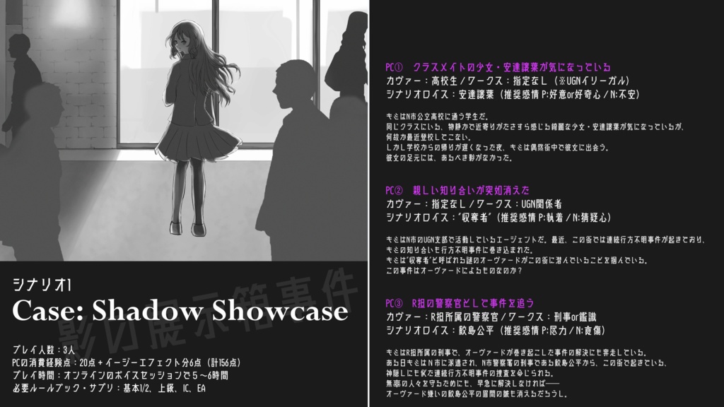 ダブルクロス The 3rd Edition「レネゲイド関連事件捜査資料集」(書籍通販用)