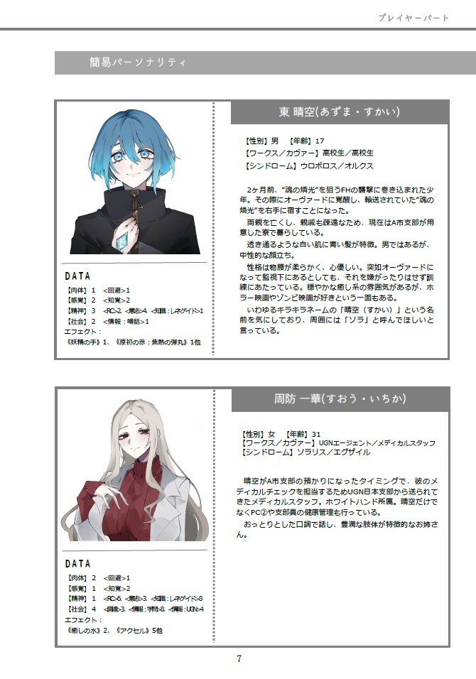 ダブルクロス The 3rd Edition「ぼくの絶望を空に還す」(書籍通販用)