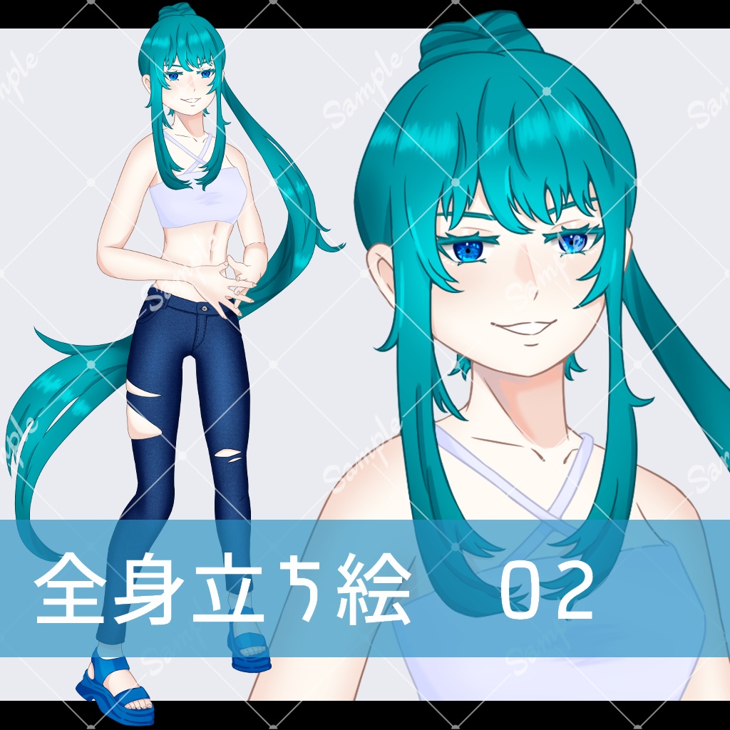 【無料・有料】全身立ち絵素材02