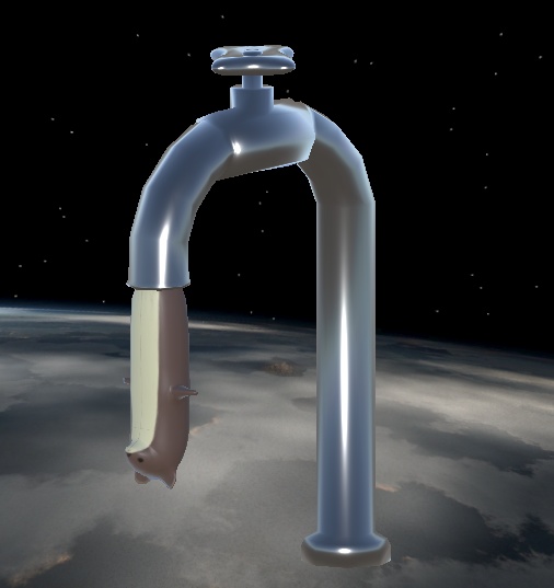 【無料VRCアバター】水道管イタチ