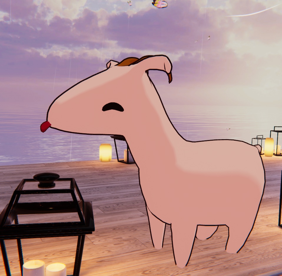 【無料VRCアバター】歩けるヤギ