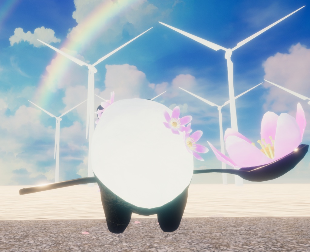 【無料VRCアバター】春を告げるマレーバク