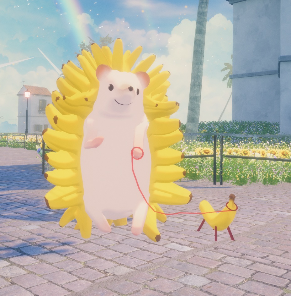 お盆に最適!連れて歩けるバナナ(おまけのアバター付き)