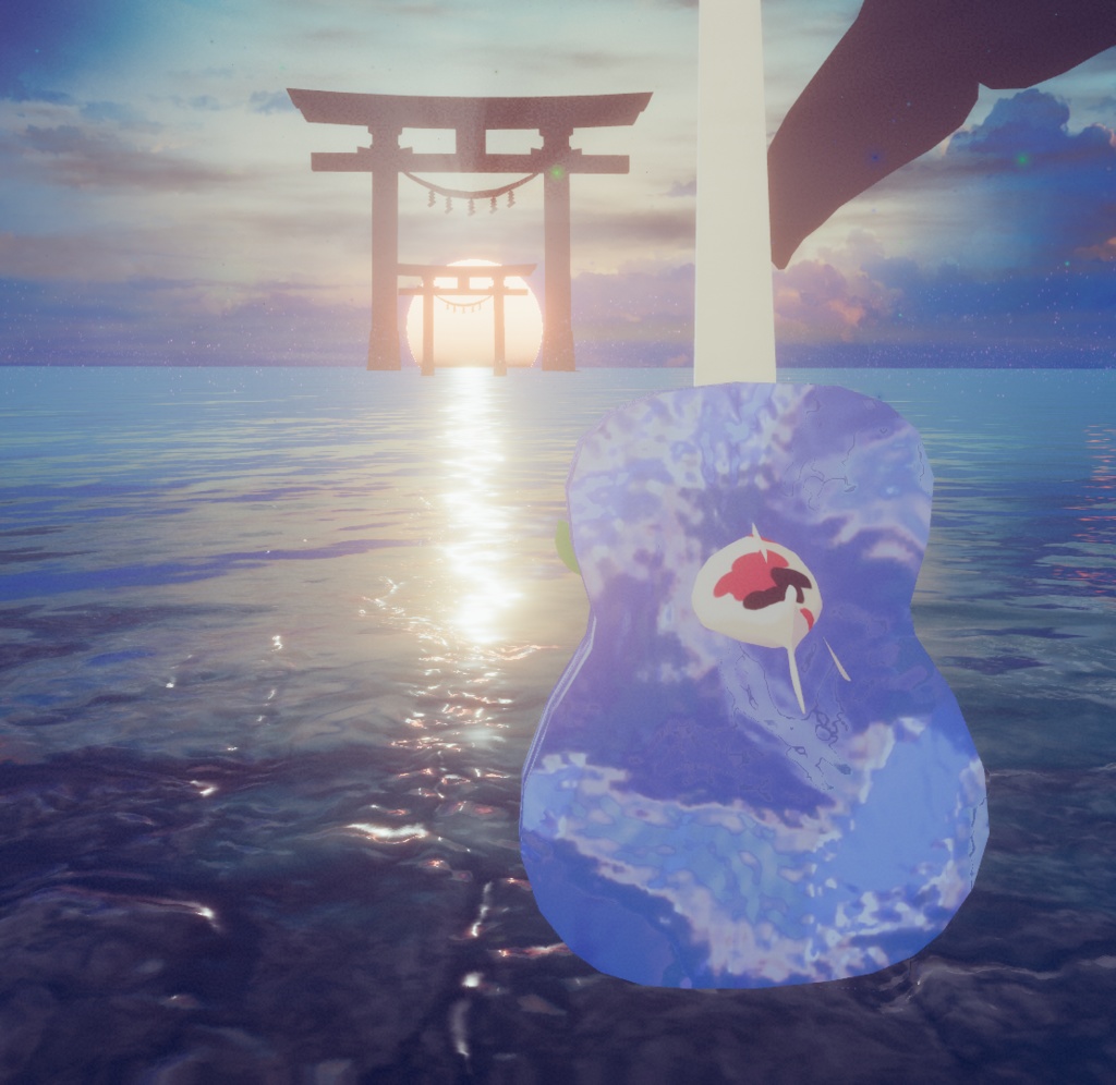 【無料VRCアバター】ギター鯉