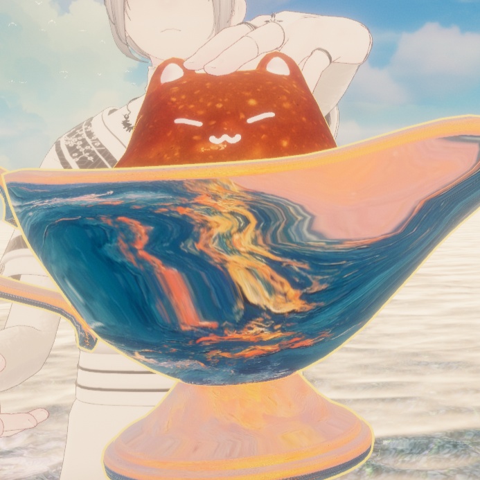 【VRCペット】カレー猫(ギミック付き)