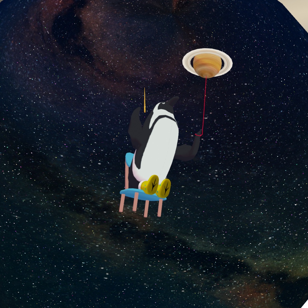 簡単導入!消して文字が書ける宇宙(おまけのアバター付き)