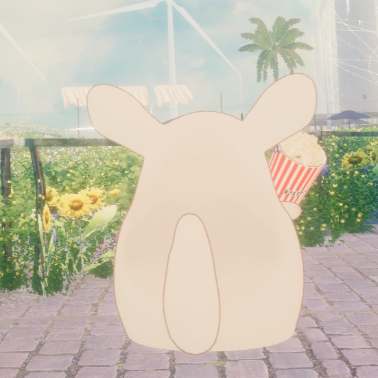 【Quest対応】ポップコーンを食べるギミック(とチンチラアバター)