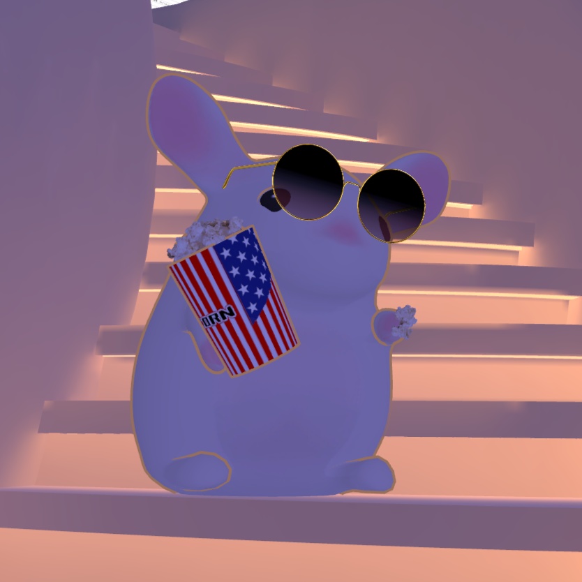 【Quest対応】ポップコーンを食べるギミック(とチンチラアバター)