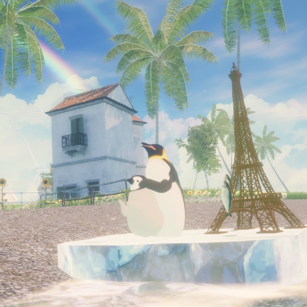 【Quest対応】ペンギン親子