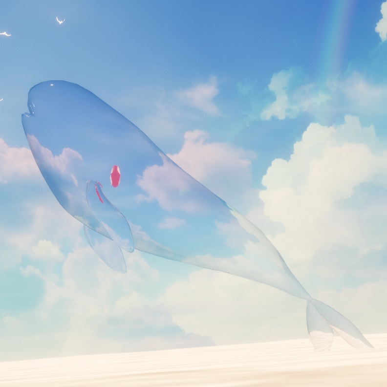 【VRChatアバター】硝子のクジラ