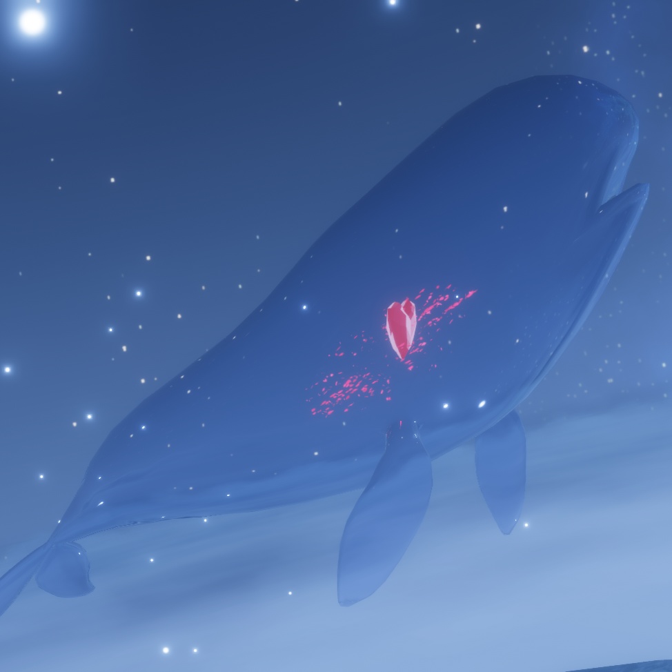 【VRChatアバター】硝子のクジラ