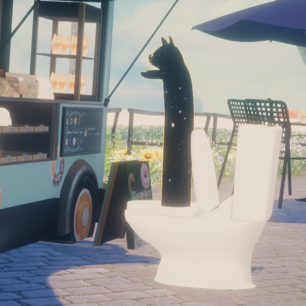 【VRCアバター】宇宙猫(洋式)