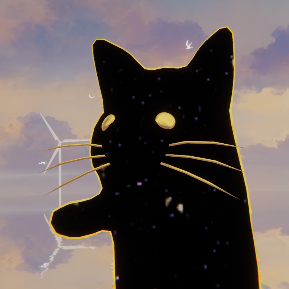 【VRCアバター】宇宙猫(洋式)