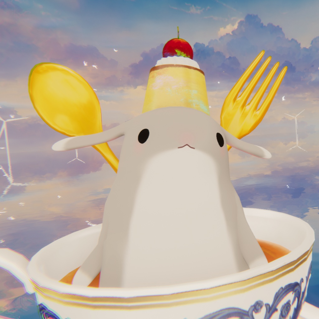 ウサギとチンアナゴのリバーシブルアバター『オル=オレイユ』