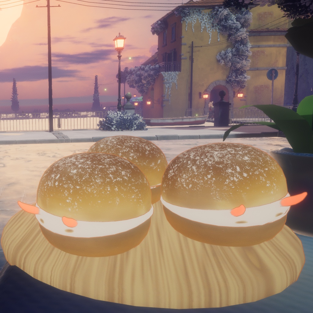 【期間限定無料】オリジナル3Dモデル『マリトッツォうみうし』