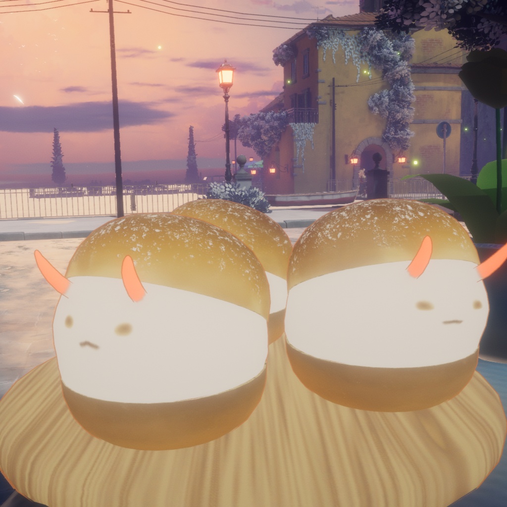 【期間限定無料】オリジナル3Dモデル『マリトッツォうみうし』