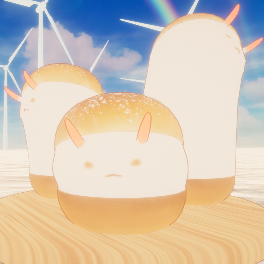 【期間限定無料】オリジナル3Dモデル『マリトッツォうみうし』