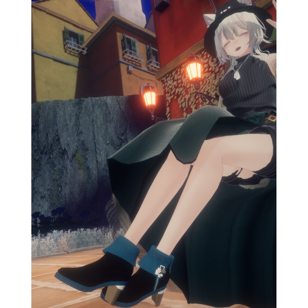 期間限定30%OFFセール!【VRChat shoes】ELESSE(おまけのアバター付き)【翠羽対応】