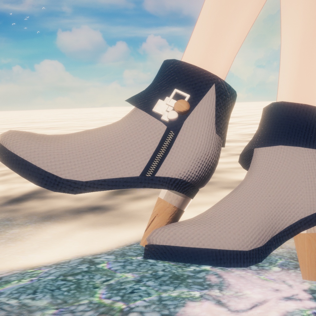 期間限定30%OFFセール!【VRChat shoes】ELESSE(おまけのアバター付き)【翠羽対応】
