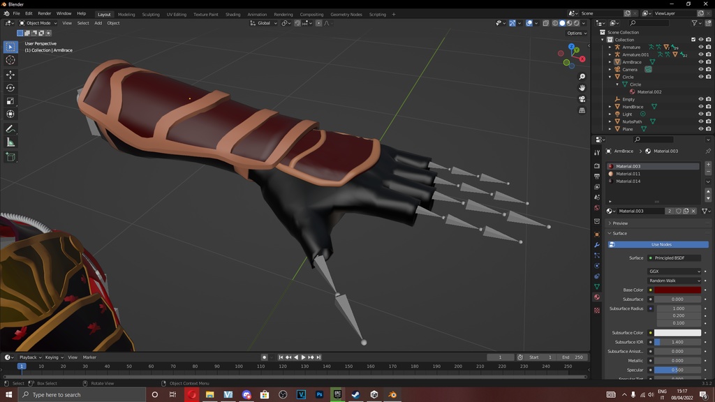Armor graves + gloves