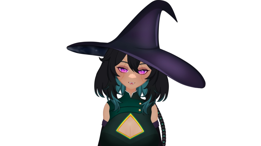 Kyra The Cyber Witch! Adoptable ready to be used!