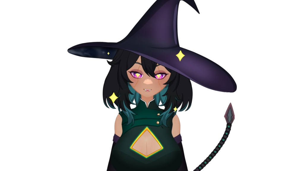 Kyra The Cyber Witch! Adoptable ready to be used!