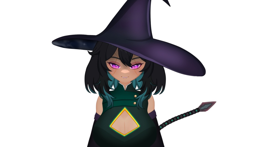 Kyra The Cyber Witch! Adoptable ready to be used!