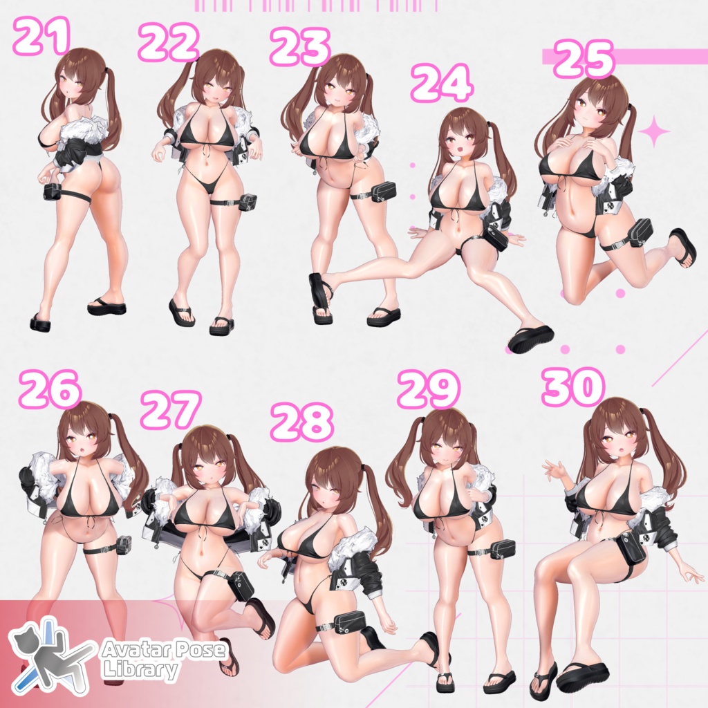 設定簡単♪ 撮影用ポーズ40種 "MH Pose Set 11"【APL対応】
