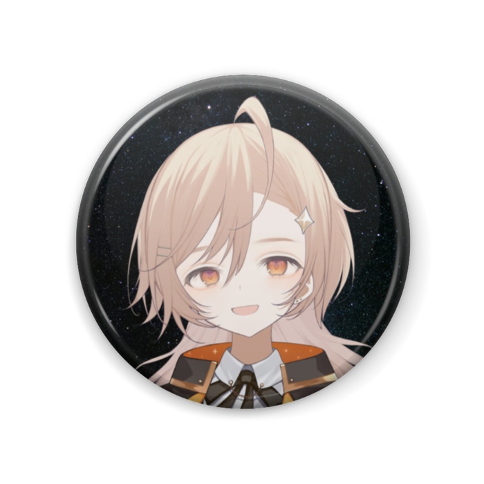 真神ウォルフラム缶バッジ【綺羅星プロジェクト】