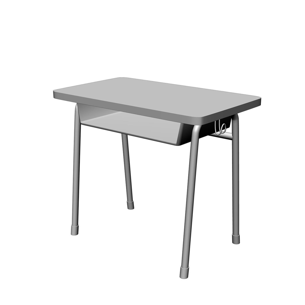 学校の机 3D