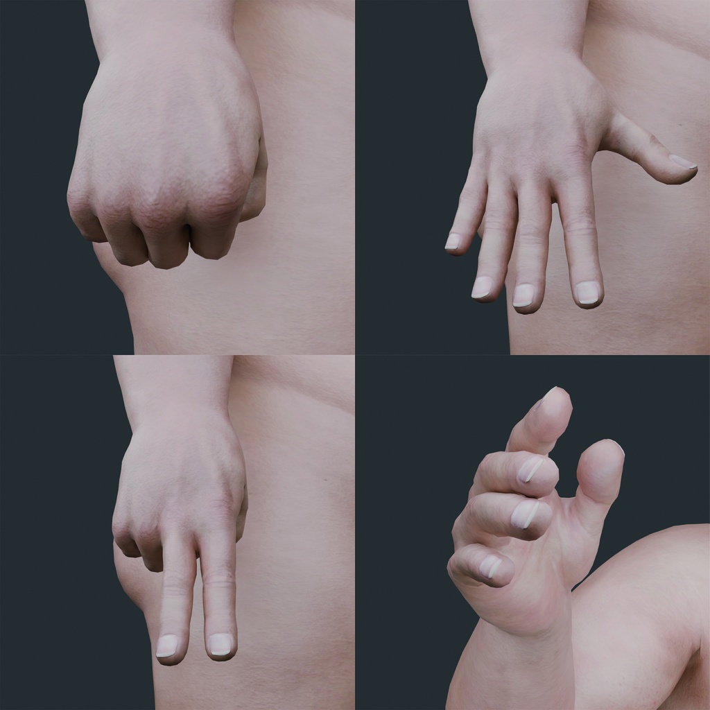 表情まで動かせるリアルな中年男性 3Dキャラ素材(FBX対応)ぽっちゃり体型・モブ表現に最適!【CLIP STUDIO PAINTで使えるおまけつき】