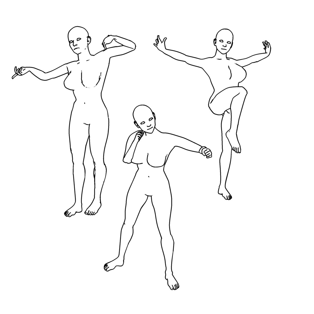 ホワイトモデルで自由に動かせるリアルな素体オーダー